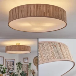 Foggia Plafonnier Nickel mat, 3 lumières