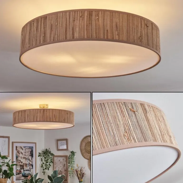Foggia Plafonnier Nickel mat, 3 lumières