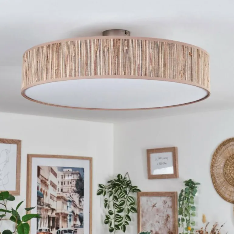 Foggia Plafonnier Nickel mat, 3 lumières