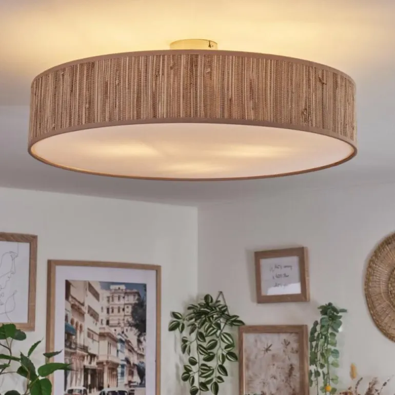 Foggia Plafonnier Nickel mat, 3 lumières