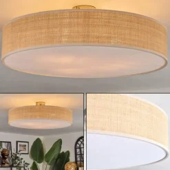 Foggia Plafonnier Nickel mat, 3 lumières