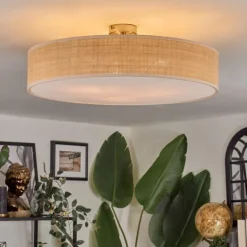 Foggia Plafonnier Nickel mat, 3 lumières