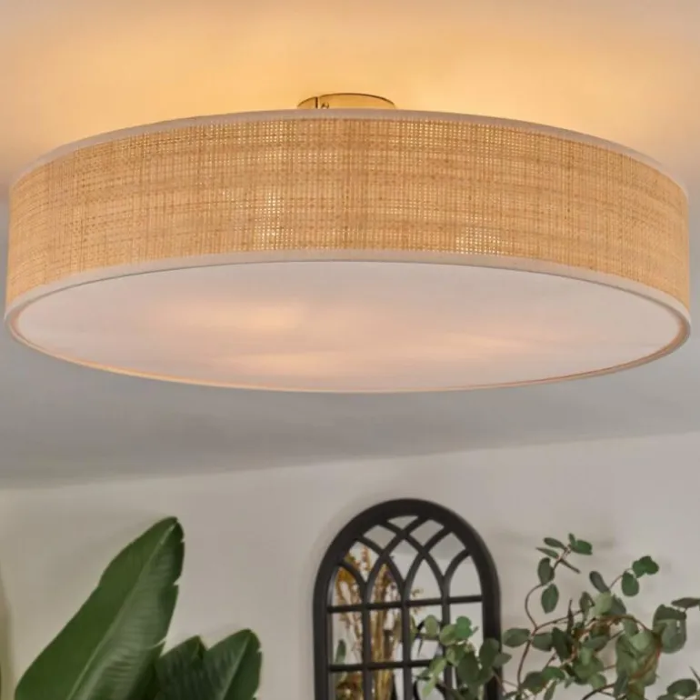 Foggia Plafonnier Nickel mat, 3 lumières