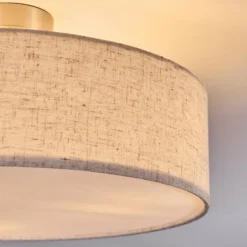Foggia Plafonnier Nickel mat, 3 lumières