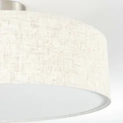 Foggia Plafonnier Nickel mat, 3 lumières