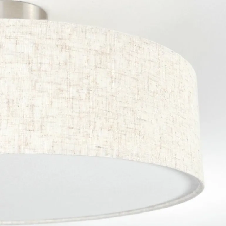 Foggia Plafonnier Nickel mat, 3 lumières