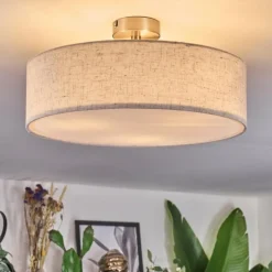 Foggia Plafonnier Nickel mat, 3 lumières