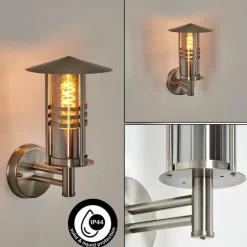 Forli Lampe murale d´extérieur Argenté, 1 lumière