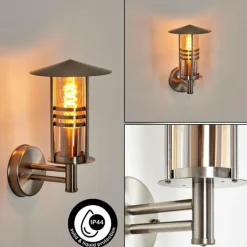 Forli Lampe murale d´extérieur Argenté, 1 lumière