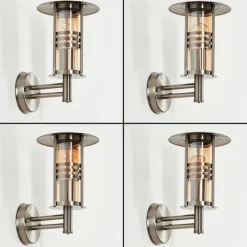 Forli Lampe murale d´extérieur Argenté, 1 lumière