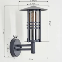 Forli Lampe murale d´extérieur Anthracite, 1 lumière