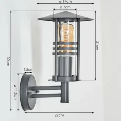 Forli Lampe murale d´extérieur Anthracite, 1 lumière