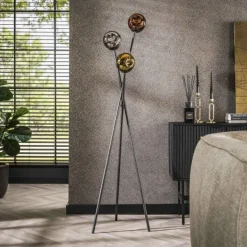 Fuensalida Lampadaire Anthracite, 3 lumières