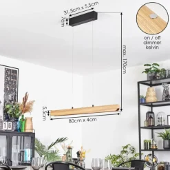 Fugelsta Suspension, Suspension LED Noir, 1 lumière