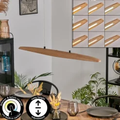 Fugelsta Suspension, Suspension LED Noir, 1 lumière