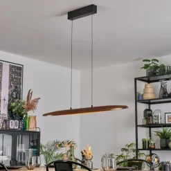 Fugelsta Suspension, Suspension LED Noir, 1 lumière