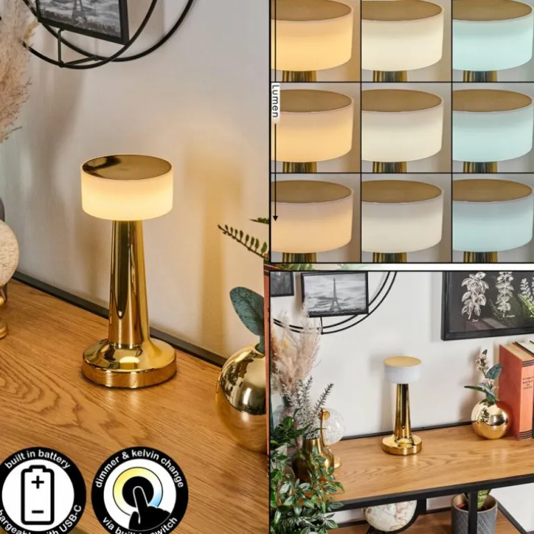Gallboda Lampe à poser LED Laiton, 1 lumière