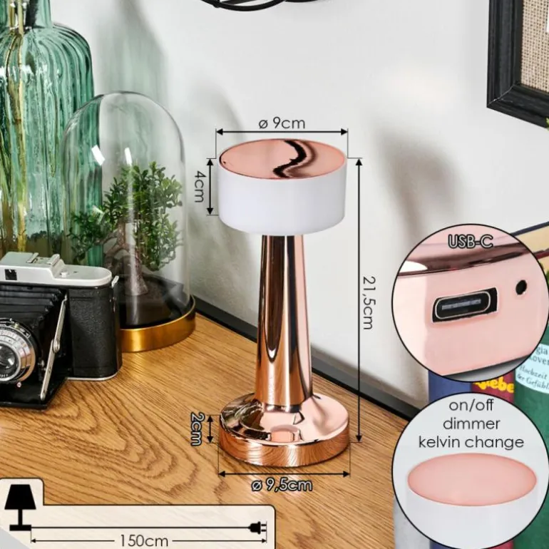 Gallboda Lampe à poser LED Cuivre, 1 lumière
