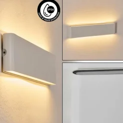 Gamas Lampe murale d´extérieur, Luminaire de salle de bain, Applique murale, Spot mural Blanc, 1 lumière