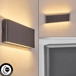 Gamas Lampe murale d´extérieur, Luminaire de salle de bain, Applique murale, Spot mural Anthracite, 1 lumière