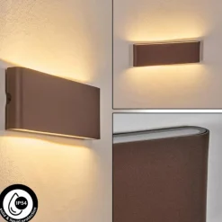 Gamas Lampe murale d´extérieur, Luminaire de salle de bain, Applique murale, Spot mural Rouille, 1 lumière