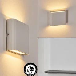Gamas Lampe murale d´extérieur, Luminaire de salle de bain, Luminaire Up & Down, Applique murale Blanc, 1 lumière