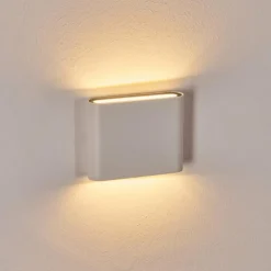 Gamas Lampe murale d´extérieur, Luminaire de salle de bain, Luminaire Up & Down, Applique murale Blanc, 1 lumière