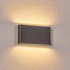 Gamas Lampe murale d´extérieur, Luminaire de salle de bain, Luminaire Up & Down, Applique murale Anthracite, 1 lumière