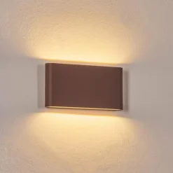 Gamas Lampe murale d´extérieur, Luminaire de salle de bain, Luminaire Up & Down, Applique murale LED Rouille, 1 lumière