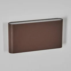 Gamas Lampe murale d´extérieur, Luminaire de salle de bain, Luminaire Up & Down, Applique murale LED Rouille, 1 lumière