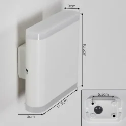 Gamas Lampe murale d´extérieur, Luminaire Up & Down, Applique murale LED Blanc, 1 lumière