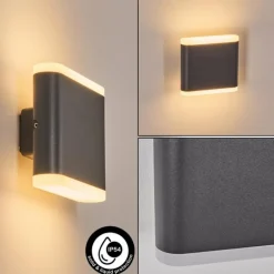 Gamas Lampe murale d´extérieur, Luminaire Up & Down, Applique murale LED Anthracite, 1 lumière