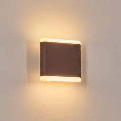 Gamas Lampe murale d´extérieur, Luminaire Up & Down, Applique murale LED Rouille, 1 lumière