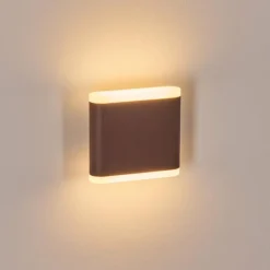Gamas Lampe murale d´extérieur, Luminaire Up & Down, Applique murale LED Rouille, 1 lumière