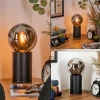 Gastor Boule lumineuse, Lampe de bureau, Lampe à poser Chrome, Fumé, 1 lumière