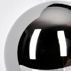 Gastor Boule lumineuse, Lampe de bureau, Lampe à poser Chrome, Fumé, 1 lumière