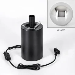 Gastor Boule lumineuse, Lampe de bureau, Lampe à poser Chrome, Fumé, 1 lumière