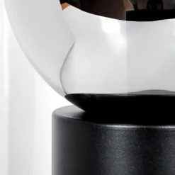 Gastor Boule lumineuse, Lampe de bureau, Lampe à poser Chrome, Fumé, 1 lumière