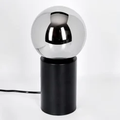 Gastor Boule lumineuse, Lampe de bureau, Lampe à poser Chrome, Fumé, 1 lumière