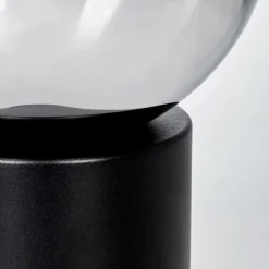 Gastor Boule lumineuse, Lampe de bureau, Lampe à poser Chrome, Clair, Fumé, 1 lumière