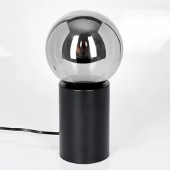Gastor Boule lumineuse, Lampe de bureau, Lampe à poser Fumé, 1 lumière
