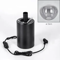 Gastor Boule lumineuse, Lampe de bureau, Lampe à poser Clair, Fumé, 1 lumière
