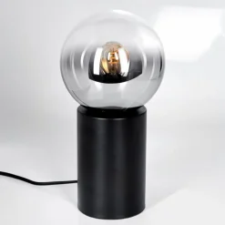 Gastor Boule lumineuse, Lampe de bureau, Lampe à poser Clair, Fumé, 1 lumière