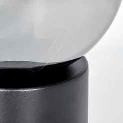 Gastor Boule lumineuse, Lampe de bureau, Lampe à poser Chrome, Fumé, 1 lumière