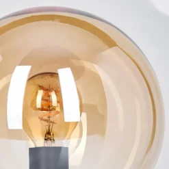 Gastor Boule lumineuse, Lampe de bureau, Lampe à poser Ambre, 1 lumière