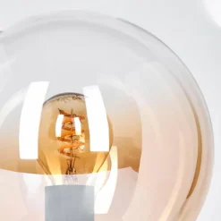Gastor Boule lumineuse, Lampe de bureau, Lampe à poser Ambre, Clair, 1 lumière