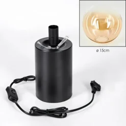 Gastor Boule lumineuse, Lampe de bureau, Lampe à poser Ambre, Clair, 1 lumière