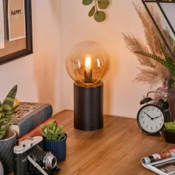 Gastor Boule lumineuse, Lampe de bureau, Lampe à poser Ambre, Clair, 1 lumière