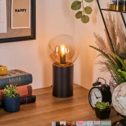 Gastor Boule lumineuse, Lampe de bureau, Lampe à poser Ambre, Clair, 1 lumière