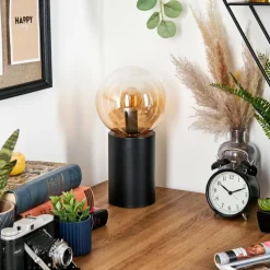 Gastor Boule lumineuse, Lampe de bureau, Lampe à poser Ambre, Clair, 1 lumière